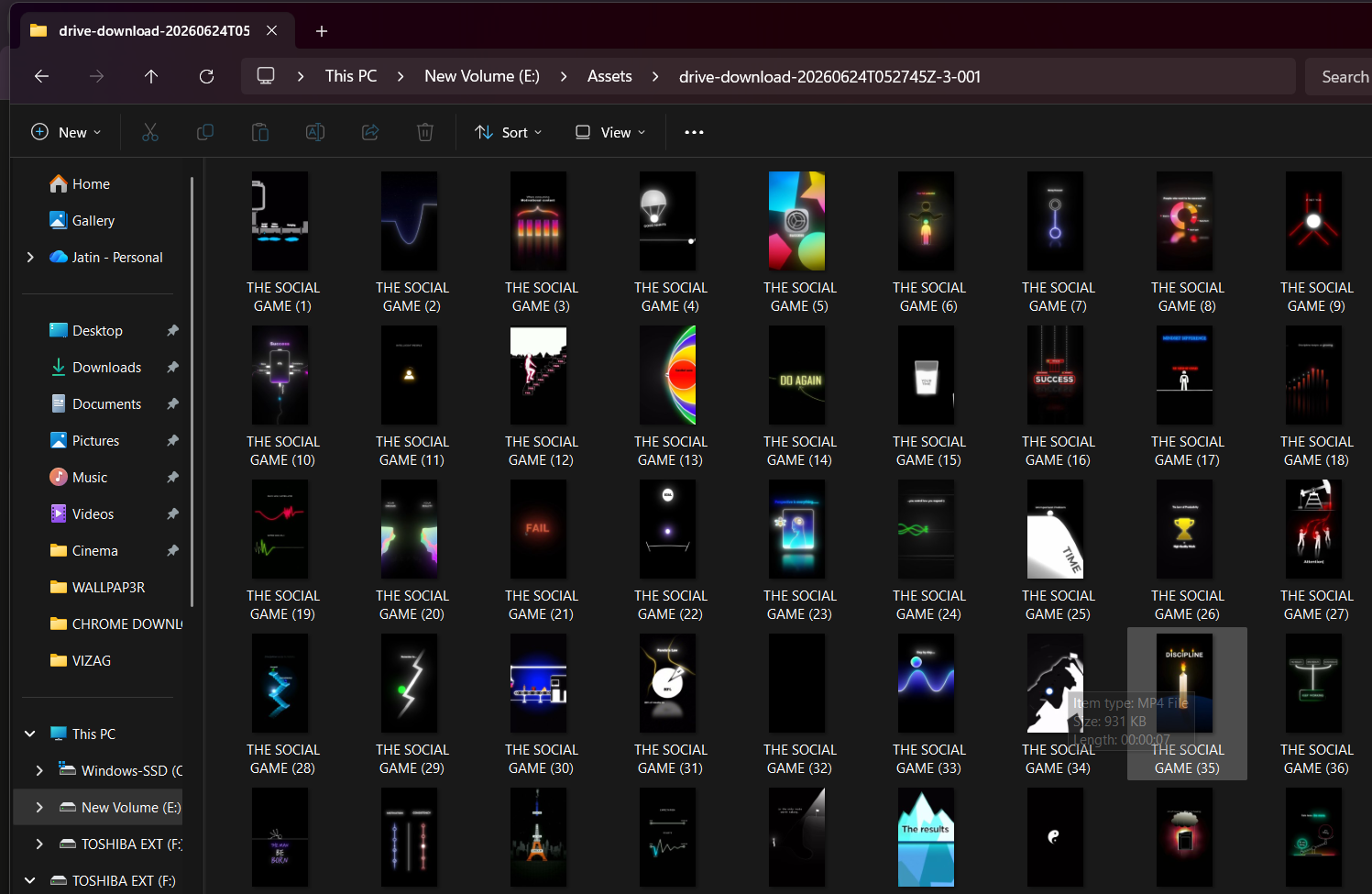 Sample from the pack: Full MP4 Library